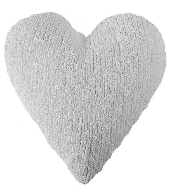 Skalbiama vaikiška pagalvėlė Heart White 50x45 cm