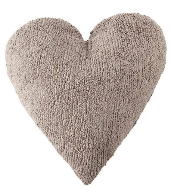 Skalbiama vaikiška pagalvėlė Heart Linen 50x45 cm