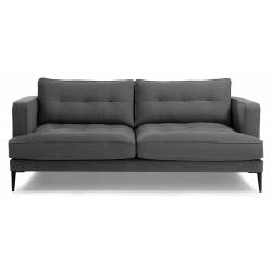 Dvivietė sofa VINNY tamsiai pilka