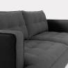 Dvivietė sofa VINNY tamsiai pilka