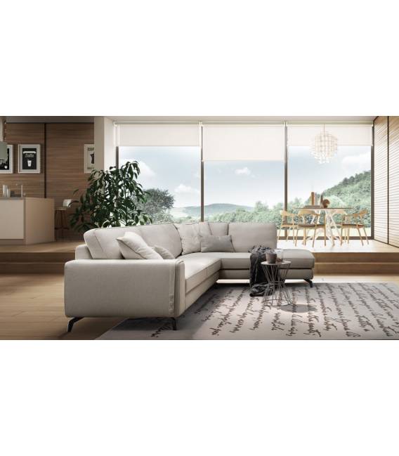 Minkštas kampas SPENCER 284x220 kreminis