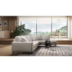 Minkštas kampas SPENCER 284x220 kreminis