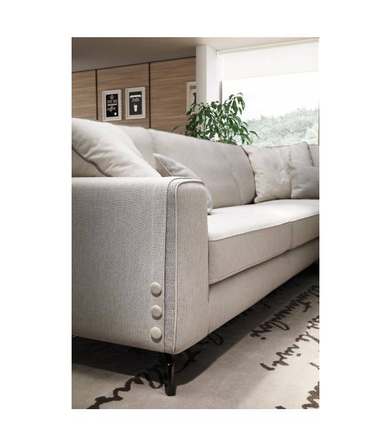 Minkštas kampas SPENCER 284x220 kreminis