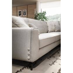 Minkštas kampas SPENCER 284x220 kreminis