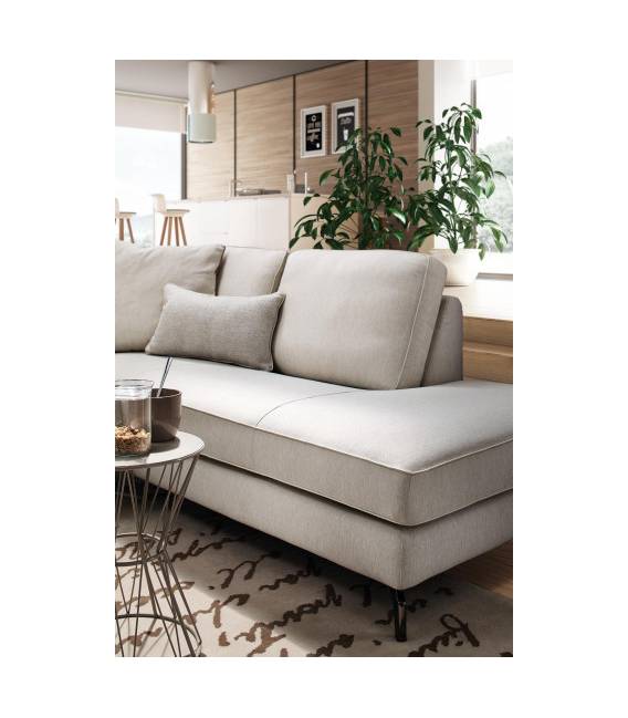 Minkštas kampas SPENCER 284x220 kreminis