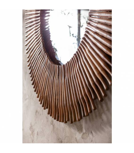 Veidrodis SUNLIGHT Ø120 rudas