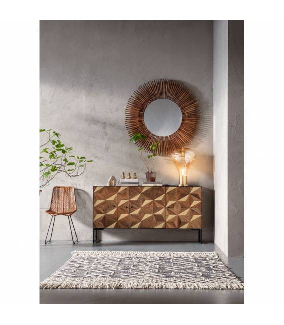 Veidrodis SUNLIGHT Ø120 rudas