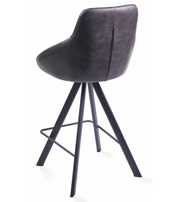 Pusbario kėdė ALUMNA PU tamsiai pilka/sukasi