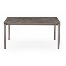 Išskleidžiamas stalas PENTAGON 130(180)x90 lead grey/matt taupe