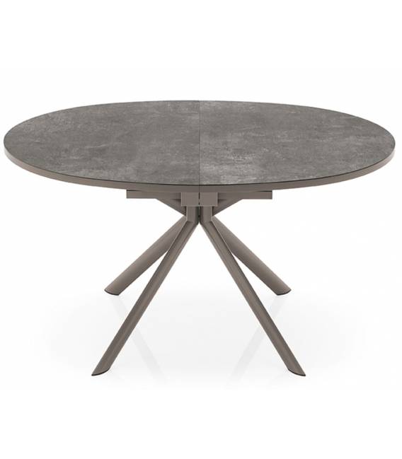 Ovalus išskleidžiamas stalas GIOVE 140(190)x100 lead grey