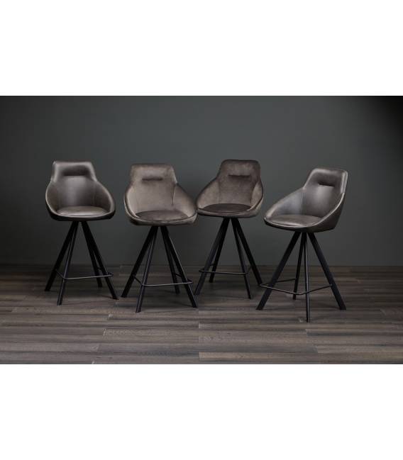 Pusbario kėdė ALUMNA VIC tamsiai pilka/sukasi