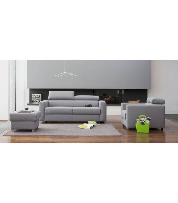 Sofa-lova PALERMO 194x98 pilka