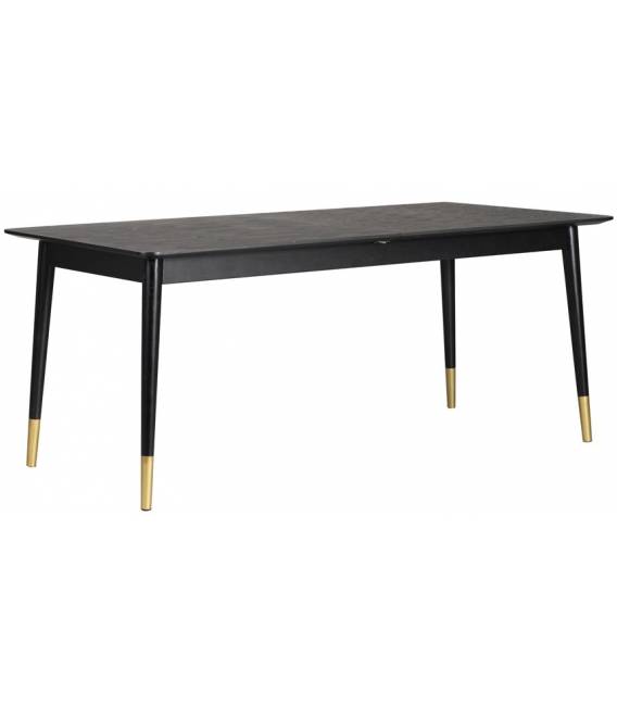 Išskleidžiamas stalas FENWOOD 180(260)x90 juodas