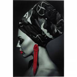 Paveikslas LADY RED 120x80 juodas