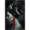 Paveikslas LADY RED 120x80 juodas