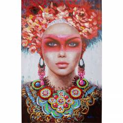 Paveikslas RED EYE LADY 90x140