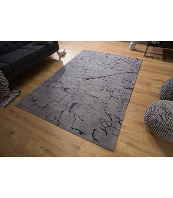Kilimas FRAGMENTS 240x160 pilkas