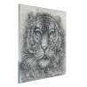 Paveikslas GREY LION 120x120 pilkas