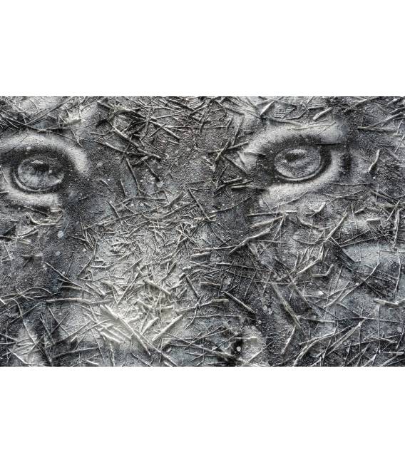 Paveikslas GREY LION 120x120 pilkas
