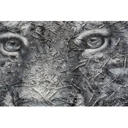 Paveikslas GREY LION 120x120 pilkas