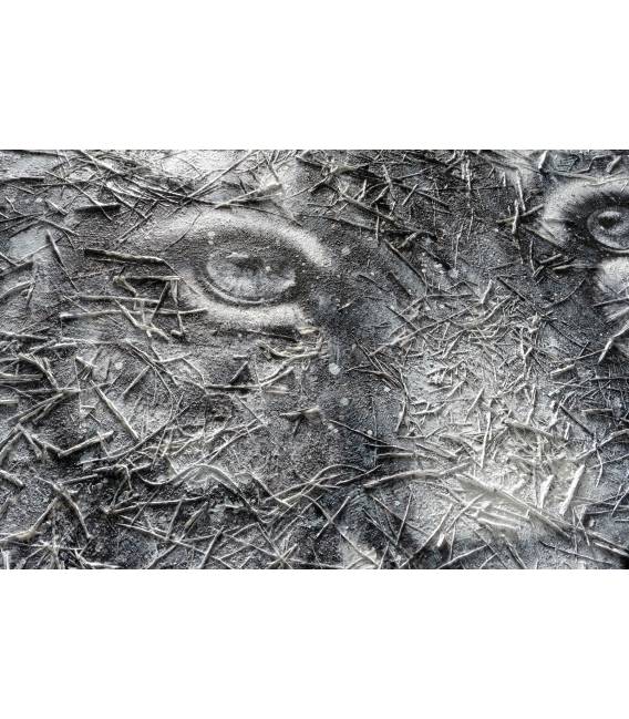 Paveikslas GREY LION 120x120 pilkas