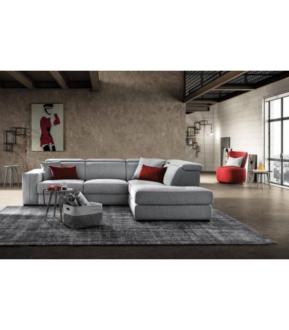 Minkštas kampas ASTOR 302x227 pilkas