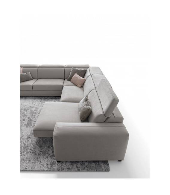 Minkštas kampas ASTOR 302x227 pilkas