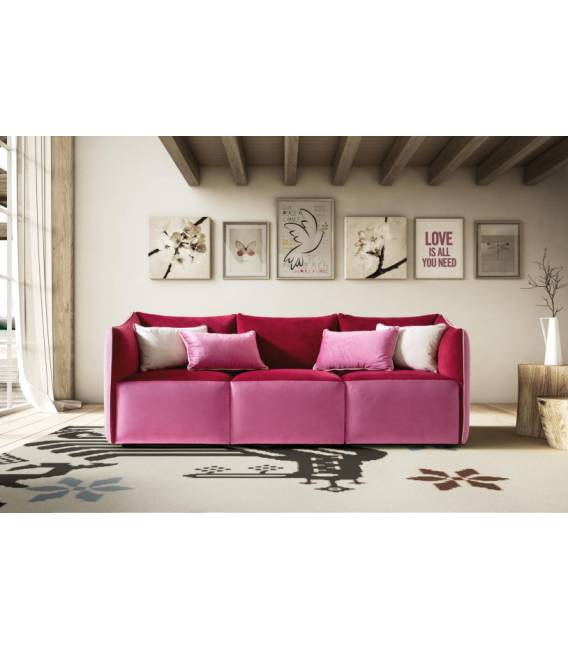 Minkštas kampas KUBIK 204x213 baltas/rudas