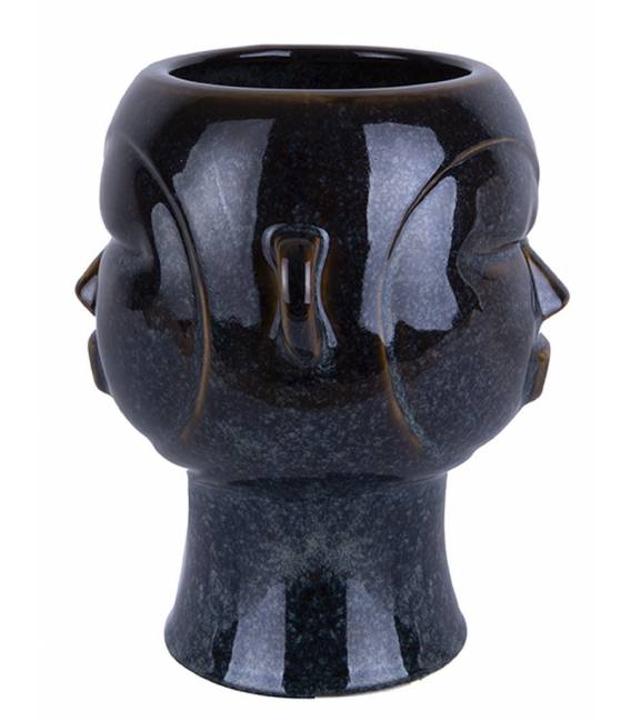 Vaza MASK ROUND tamsiai ruda