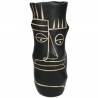 Vaza FACE FINE EARTHENWARE H26 juoda