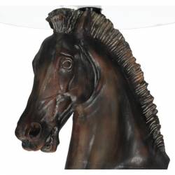 Šoninis staliukas HORSE Ø50 rudas