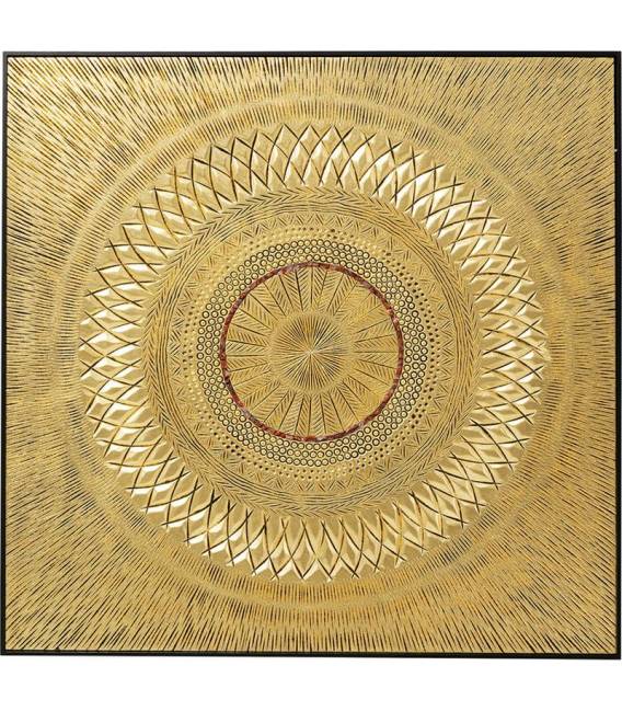 Paveikslas GEOMETRIC CIRCLE 120x120 auksinis
