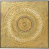 Paveikslas GEOMETRIC CIRCLE 120x120 auksinis