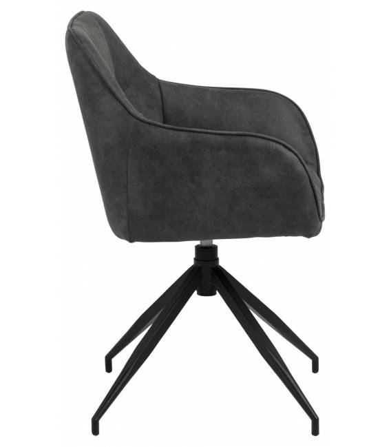 Krėsliukas 91546 tamsiai pilkas/sukasi