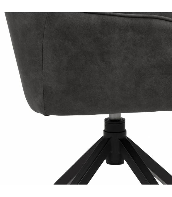 Krėsliukas 91546 tamsiai pilkas/sukasi