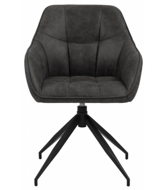 Krėsliukas 91546 tamsiai pilkas/sukasi