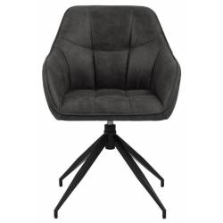 Krėsliukas 91546 tamsiai pilkas/sukasi