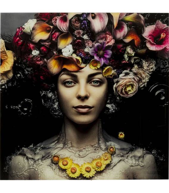 Paveikslas FLOWER ART LADY 120x120 margas