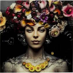 Paveikslas FLOWER ART LADY 120x120 margas