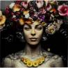 Paveikslas FLOWER ART LADY 120x120 margas