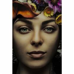 Paveikslas FLOWER ART LADY 120x120 margas