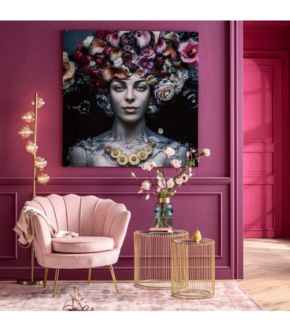 Paveikslas FLOWER ART LADY 120x120 margas
