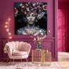 Paveikslas FLOWER ART LADY 120x120 margas