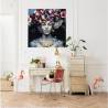 Paveikslas FLOWER ART LADY 120x120 margas