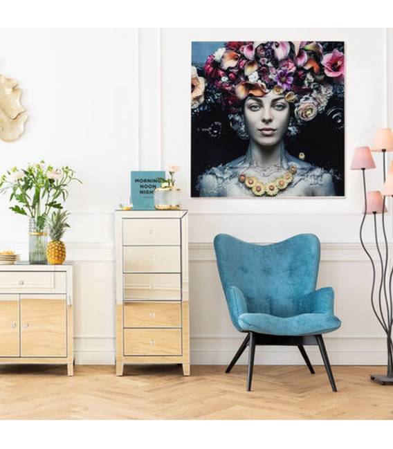 Paveikslas FLOWER ART LADY 120x120 margas