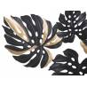 Dekoracija FERRO DARK LEAF 133x63 juoda