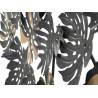 Dekoracija FERRO DARK LEAF 133x63 juoda