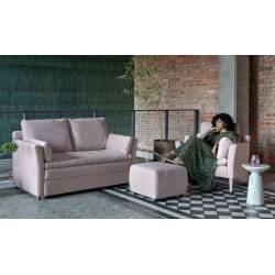 Sofa-lova ASPEN 167x92 rausva