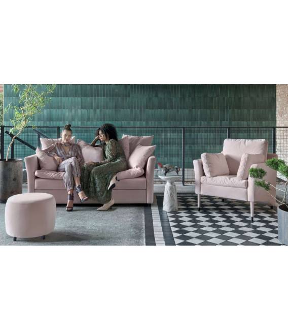 Sofa-lova ASPEN 167x92 rausva