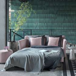Sofa-lova ASPEN 167x92 rausva